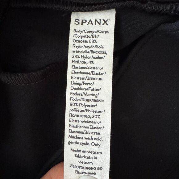 SPANX Backseam Skinny Ankle Ponte Legging Pants XL Black - Picture 9 of 10